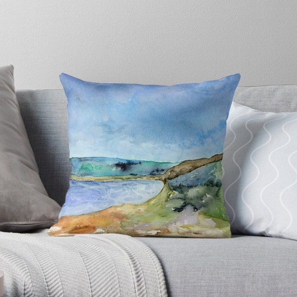 Decorative Pillow Cover - Beyond the Sea - Throw Pillow Cushion - Fine Art Home Decor