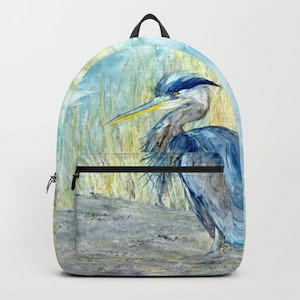 Sac à dos Great Blue Heron - Cartable - Accessoire de mode de vie de voyage ou de rentrée scolaire