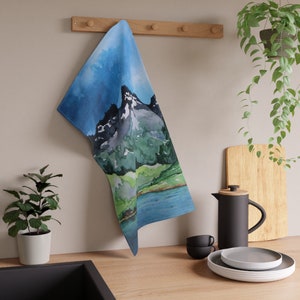 Serenity Cotton Tea Towels -  Landscape Art - Flour Sack Towels - Home Decor Textiles