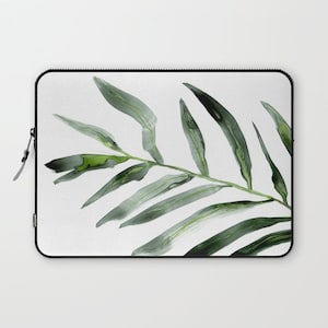 Artistic Macbook Pro Laptop Case - Palm Frond - Fabric Laptop Sleeve