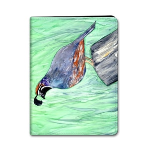 iPad Folio Case - Valley Quail Bird Art - Designer Device Cover