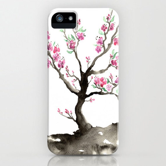 スマートフォン本体 Apple iPhone blossom shop KD Spain — Sakura Cherry Blossom Colorful iPhone Tough Phone Case