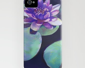 Floral Phone Case Zen Waterlily - Cell Phone Cover - Designer iPhone Samsung Case