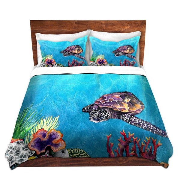 Sea Turtle Bedding Etsy
