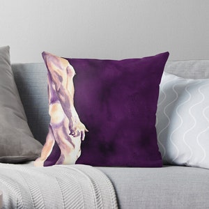 Decorative Pillow Cover - Figurative Art - Temptation - Throw Pillow Cushion - Fine Art Home Decor