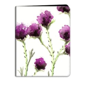 Milk Thistle iPad Folio Case - Floral Painting - Designer Device Cover