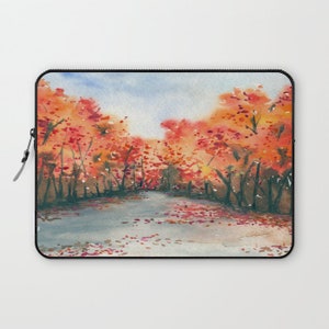 Artistic Macbook Pro Laptop Case - Autumn Journey - Fabric Laptop Sleeve
