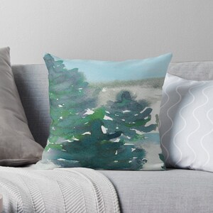 Decorative Pillow Cover - Winter Tale Painting - Throw Pillow Cushion - Fine Art Home Decor