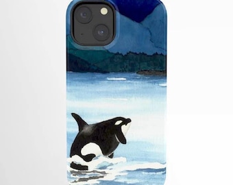 Orca Phone Case - Killer Whale Painting - Designer iPhone Samsung Case