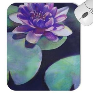 Mousepad - Lotus Lilypad Painting - Art for Home or Office