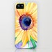 Floral Phone Case - Sunflower Watercolor Painting - Designer iPhone or Samsung Case 