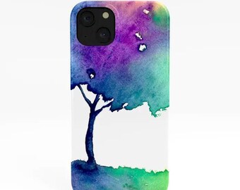 Hue Tree Handyhülle - Aquarell Malerei - Designer iPhone Samsung Hülle