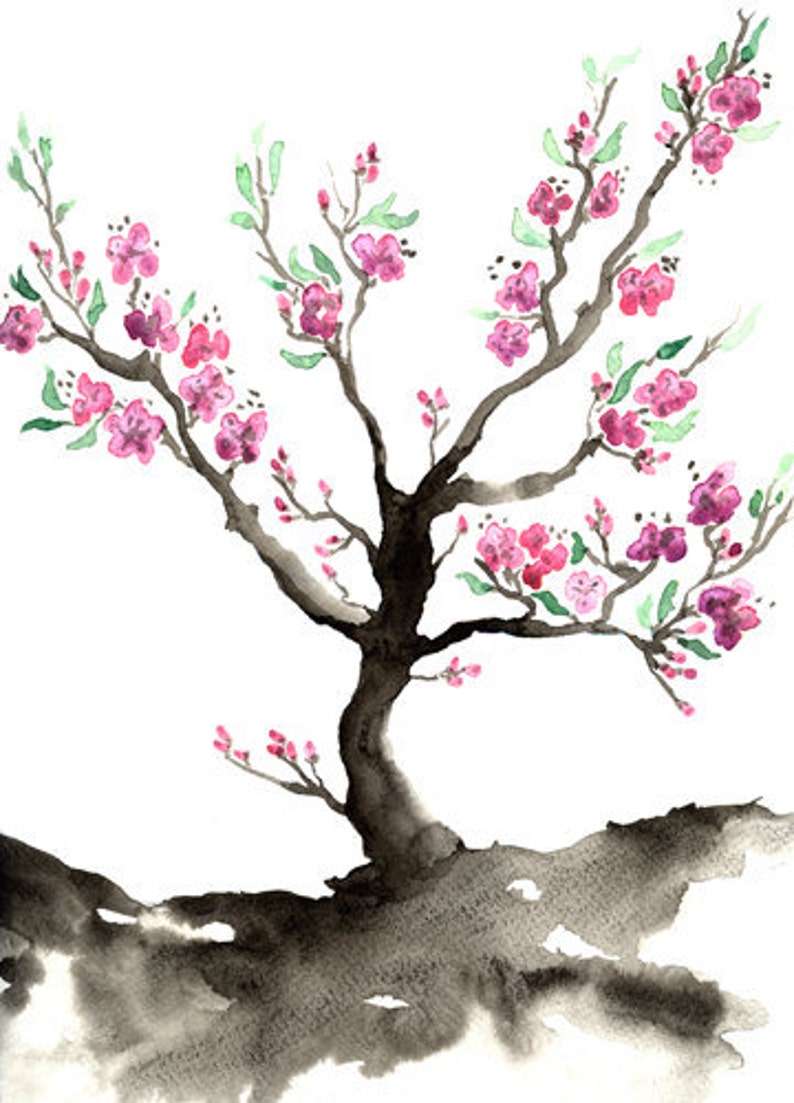 Как нарисовать дерево сакуры. Сакура референс дерево. Сакура рисунок. Цветущие деревья рисунок. Дерево Сакура рисунок.