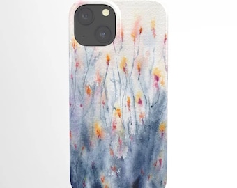 Floral Phone Case - Garden Flowers - Watercolor Painting - Designer iPhone Samsung Case