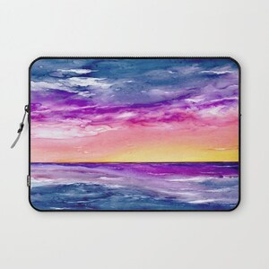 Artistic Macbook Pro Laptop Case - Sunset - Fabric Laptop Sleeve