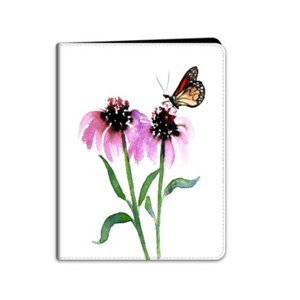 Monarch Butterfly Coneflower iPad Folio Case - Designer Device Cover