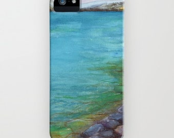 Phone Case - Kalamalka Lake Painting - Designer iPhone or Samsung Case