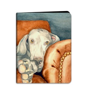 Weimaraner iPad Folio Case - Dog Painting - Designer Device Cover
