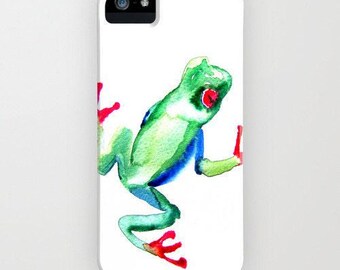 Tree Frog Phone Case - Wildife Painting - Designer iPhone Samsung Case