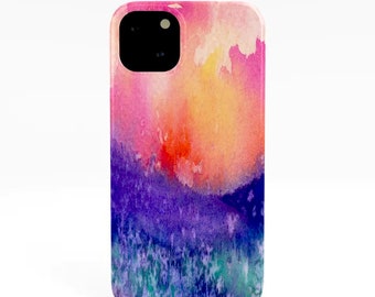 Floral Phone Case Lupin Valley - Wildflowers Watercolor Painting - Designer iPhone Samsung Case