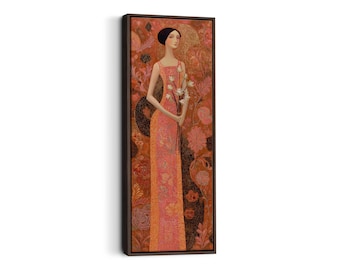 Art Nouveau Woman Print: Elegant Feminine Fine Art Poster