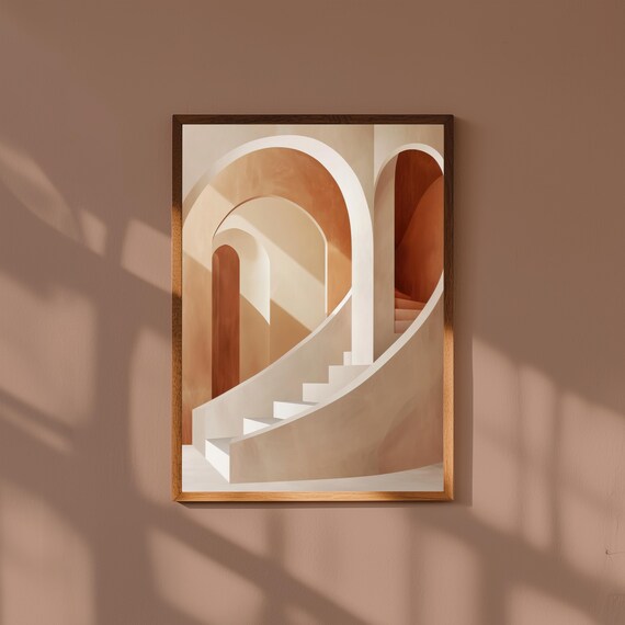 Geometric Art Print , Colorful Wall Art, Geometric Wall Art, Geometric Shapes Abstract Wall Art, Midcentury Prints, Home Decor