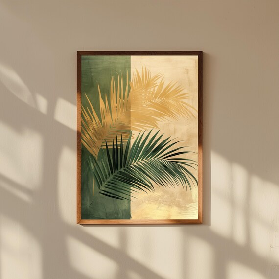 Abstract Botanical Wall Art Print | Modern Nature-Inspired Plant Art | Minimalist Floral Fine Art Decor, Museum Quality Framed Prints
