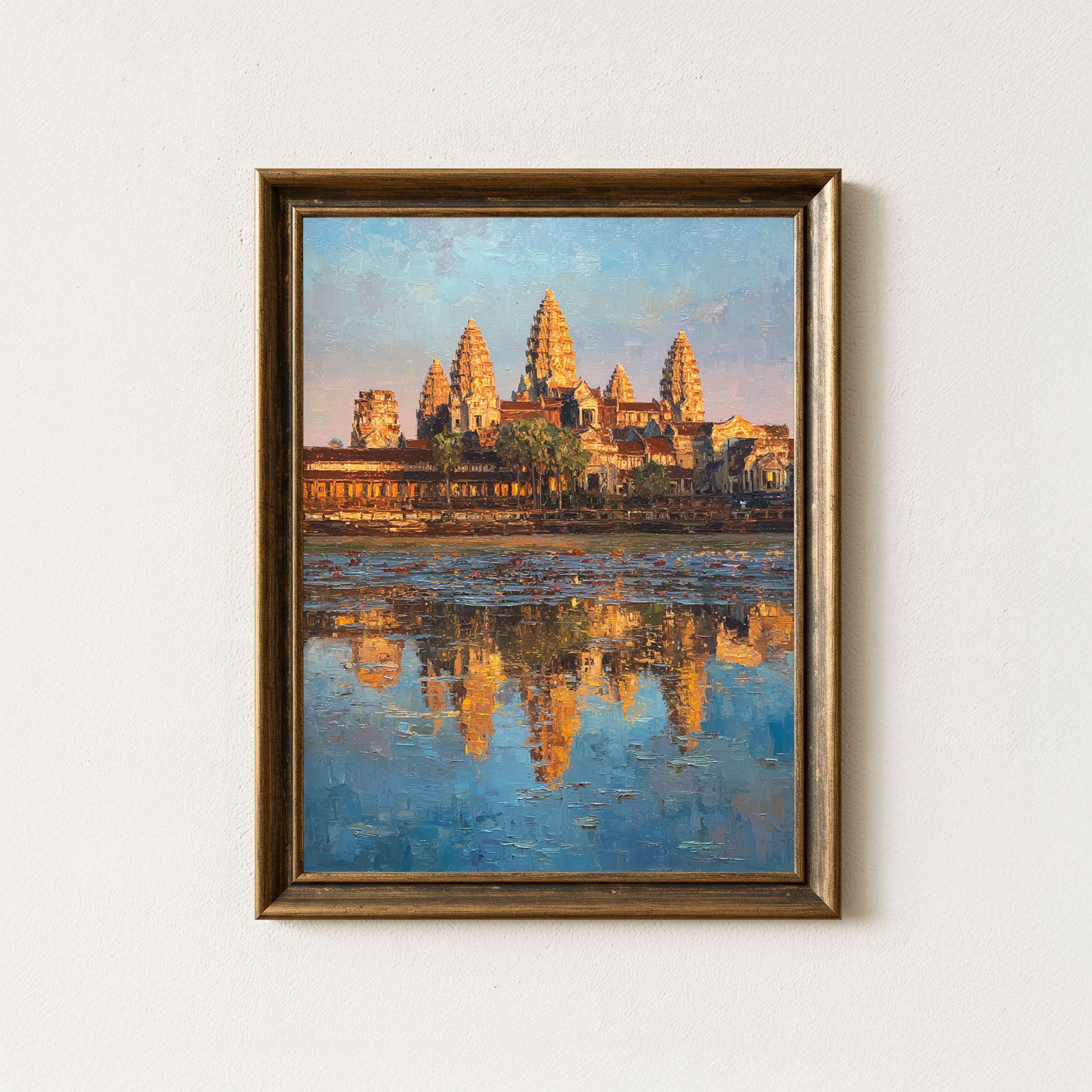 Cambodian oil painting - Etsy 日本