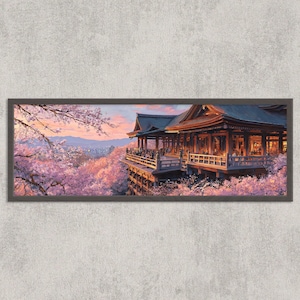 京都の水彩画 日本画 寺院 オリジナル水彩画アート - Etsy 日本