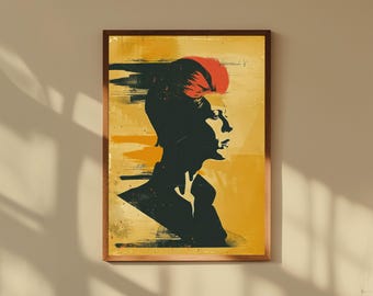 David Bowie Rainbow Theatre Poster: 1970s Glam Rock Concert Print