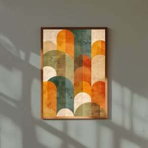 Gender-Neutrales Kinderzimmer Poster | Minimalistische Babyzimmer Dekoration | Unisex Babypartygeschenk | Weicher Erdfarbendruck | Kinder Kunstwerk