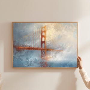 Golden Gate Bridge Canvas Print: San Francisco Bay Coastal Art