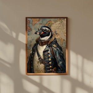 Animal in Suit Art Print: Whimsical Victorian Pet Portrait