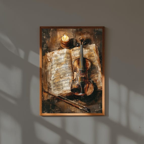 Dark Academia Fine Art Print – Vintage-Inspired Painting for Study or Library – Gothic Scholarly Wall Decor