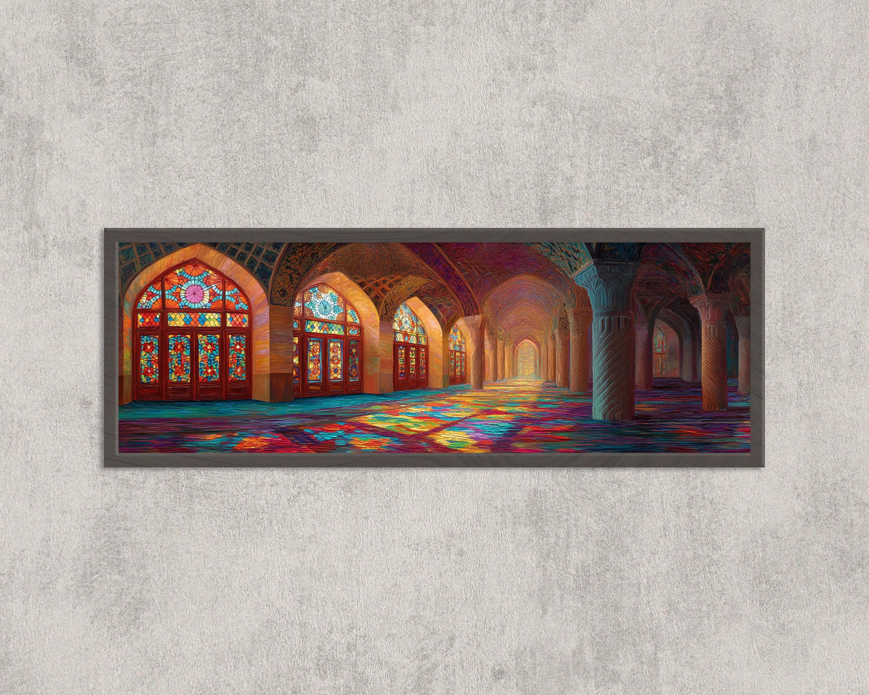 Pink Moaque Pink Mosque Print: Nasir Al-mulk, Iran - Stained Glass Islamic ...