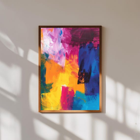 Fauvist Wall Art Print, Bold Colorful Abstract Poster, Modern Expressionist Home Decor, Vibrant Art Print, Museum Quality Wall Art