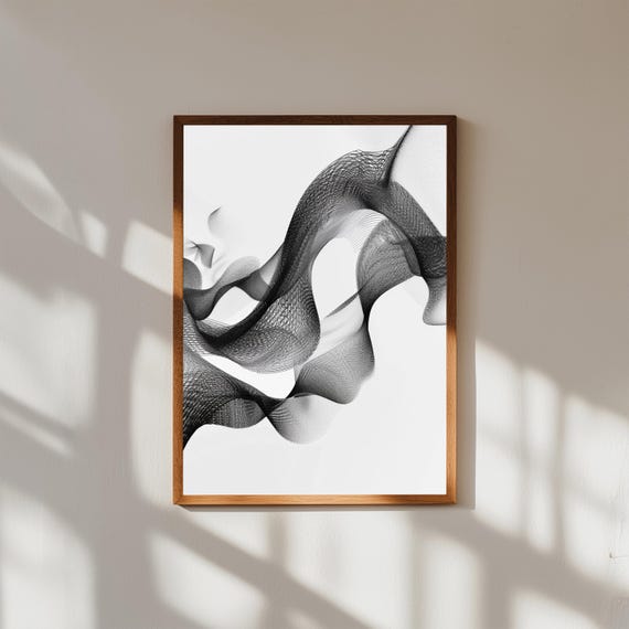 Minimal Abstract Art Print | Modern Clean Line Wall Art | Simple Contemporary Fine Art Decor,Framed Wall Art, Museum Quality Prints