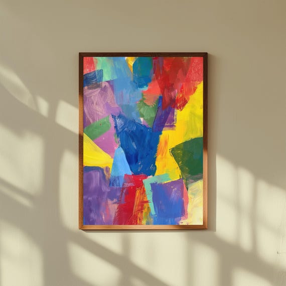 Fauvist Wall Art Print, Bold Colorful Abstract Poster, Modern Expressionist Home Decor, Vibrant Art Print, Museum Quality Wall Art