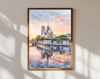 パリの写真、ノートルダムの壁画、フランスの大聖堂の壁画、ヨーロッパ