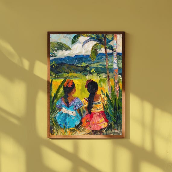 Gauguin Nafea Faa Ipoipo Inspired Print – Post-Impressionist Island Portrait Art – Polynesian Fine Art Poster – Paul Gauguin Style Decor