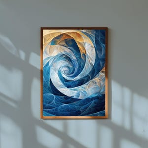 Impression d'art abstrait mathématique : décoration d'équation de la science moderne