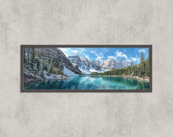 Moraine Lake Watercolor Print: Banff National Park, Canadian Rockies