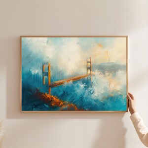Golden Gate Bridge Fog Art: San Francisco Coastal View