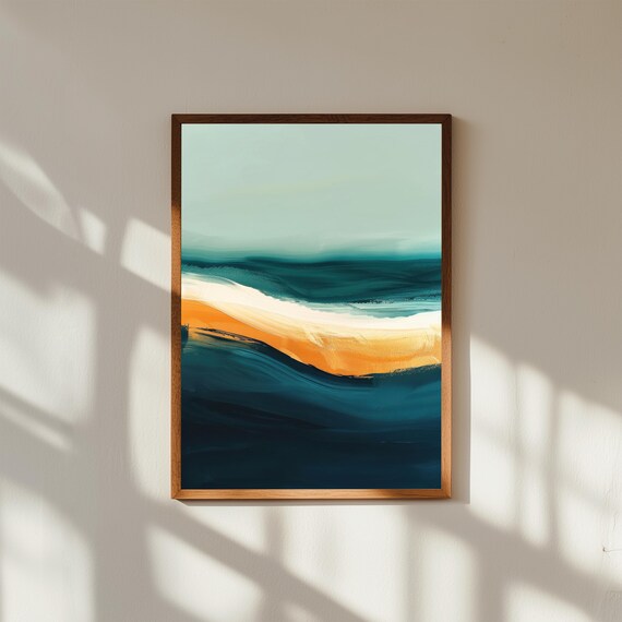 Abstract Color Field Wall Art Print, Modern Minimalist Poster, Bold Contemporary Home Decor, Large Abstract Wall Art, Museum Quality Print