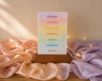 Waldorf Days of the week, (Digital Download), Homeschool, Steiner,