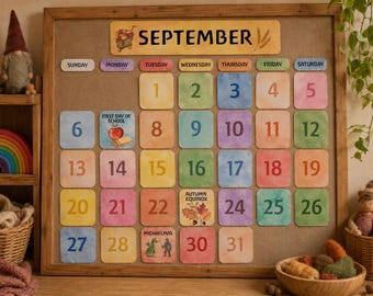 Waldorf  Customizable Monthly Wall Calendar