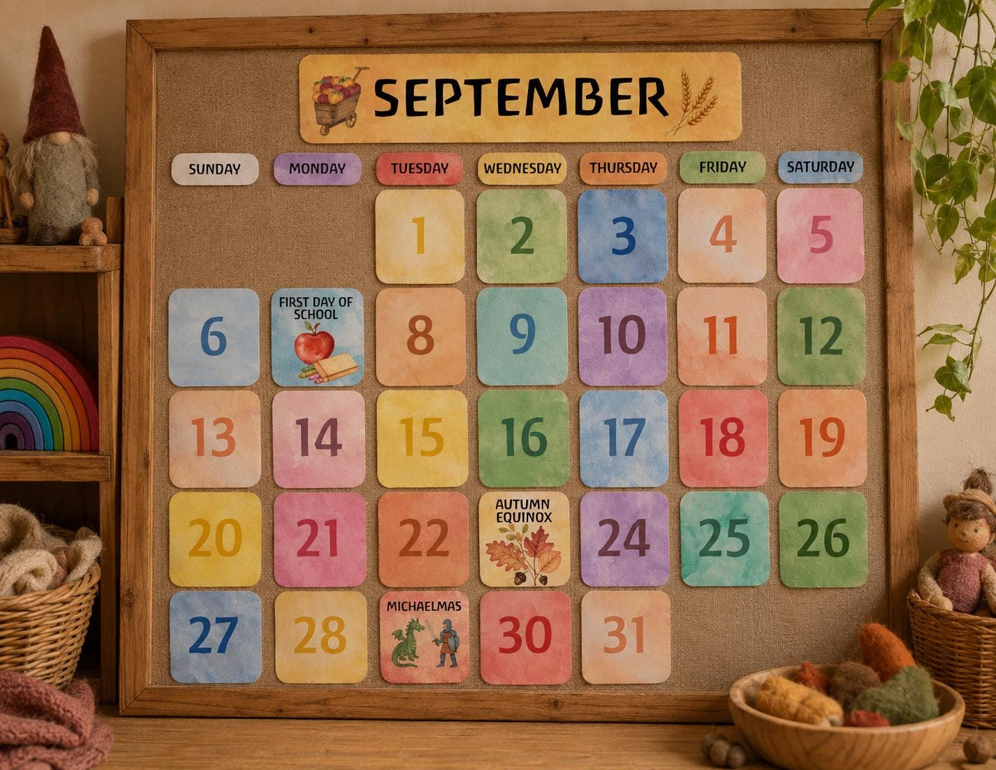 Waldorf Perpetual Calendar - Etsy