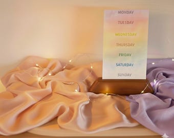 Waldorf Days of the week, (Digital Download), Homeschool, Steiner,