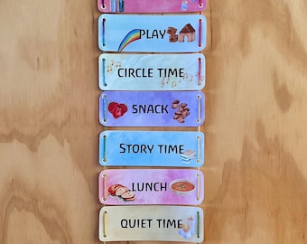 Waldorf Homeschool Rhythm Cards: Daily Schedule (Digital Download)