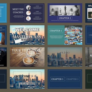 Webinar Slide Deck: CANVA PPT Course Presentation Template (Digital Download)